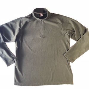 Nike Mens ACG Half Zip Waffle Knit Shirt M Olive